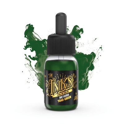 Акрилове чорнило TOAD GREEN / Чорнило - Зелена жаба INK AK-interactive 16050 детальное изображение AK the INKS Краски