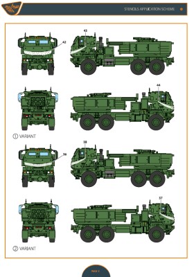 Декаль для M132 Himars Збройних Сил України Clear Prop 2011 детальное изображение Декали Афтермаркет