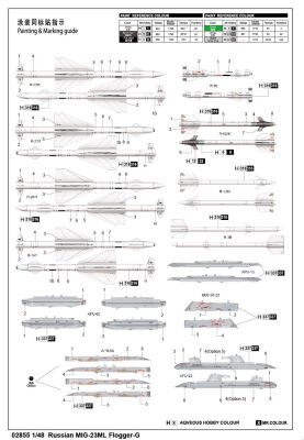 Збірна модель 1/48 Літак MIG-23ML Flogger-G Trumpeter 02855 детальное изображение Самолеты 1/48 Самолеты