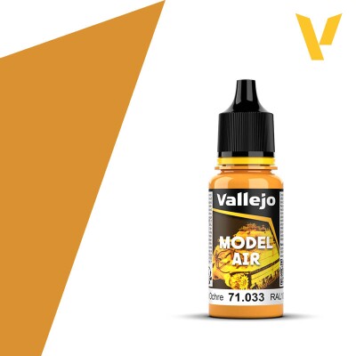 Акрилова фарба Жовта охра RAL1006 (Yellow Ochre RAL1006) Vallejo Model Air VAL 71033 детальное изображение Model Air Vallejo