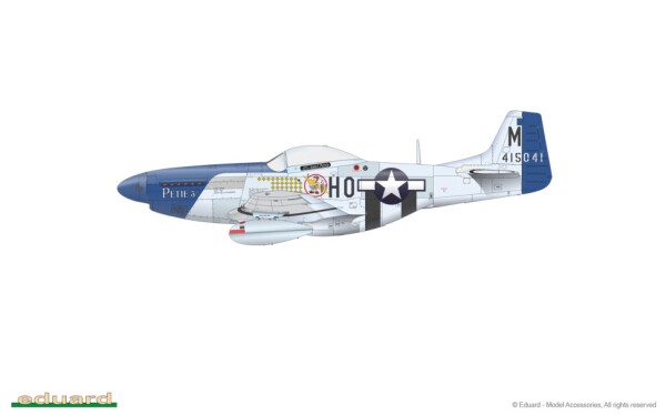 Сборная модель 1/48 Самолет P-51D Mustang Эдуард 82102 детальное изображение Самолеты 1/48 Самолеты