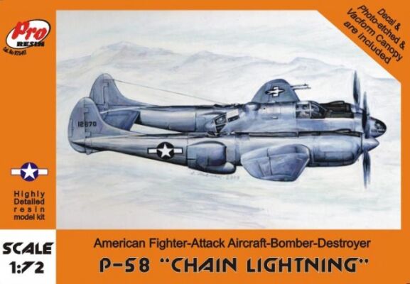 P-58 Lockheed &quot;Chain lightning&quot; детальное изображение Самолеты 1/72 Самолеты