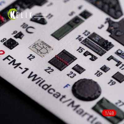 FM-1 Wildcat/Martlet Mk.V 3D interior decal for Tamiya kit 1/48 KELIK K48082 детальное изображение 3D Декали Афтермаркет