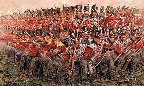 Сборная модель 1/72 Фигуры Британская пехота 1815 г. Италери 6095 детальное изображение Фигуры 1/72 Фигуры