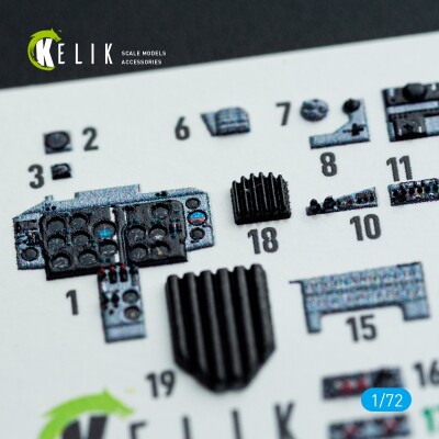 Mikoyan MiG-19 P/PM 3D декаль інтер'єр для комплекту Clear Prop 1/72 KELIK K72204 детальное изображение 3D Декали Афтермаркет