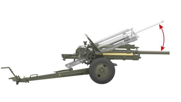 Soviet 76-mm cannon USV-BR, model 1941 with artillery limber and crew детальное изображение Артиллерия 1/35 Артиллерия