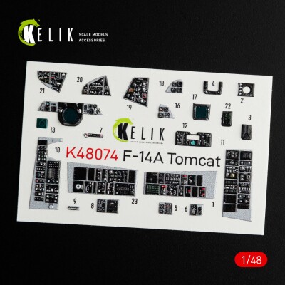 F-14A Tomcat 3D decal interior for Italeri 1/48 kit KELIK K48074 детальное изображение 3D Декали Афтермаркет