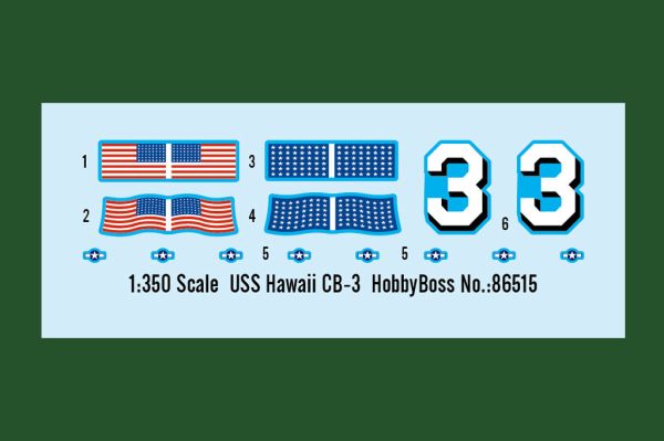 USS Hawaii CB-3 детальное изображение Флот 1/350 Флот