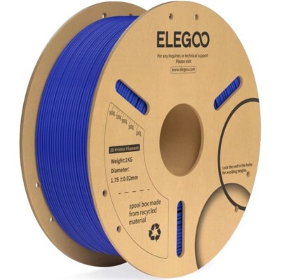 Пластик ELEGOO PLA+ Filament Ø1.75мм "Dark Blue" (темно-синій) 1кг детальное изображение Филаменты 3D печать