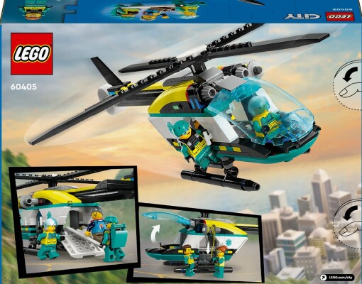 Конструктор LEGO City Вертолет аварийно-спасательной службы 60405 детальное изображение City Lego