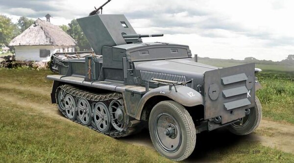 Збірна модель 1/72 Німецька 37-мм гармата PaK 35/36 на Sd.Kfz 10 ACE 72281 детальное изображение Артиллерия 1/72 Артиллерия