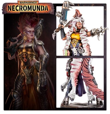Игровой набор Warhammer - NECROMUNDA: ESCHER GANG MATRIARCHS &amp; PHYRR CATS детальное изображение Necromunda WARHAMMER 40,000