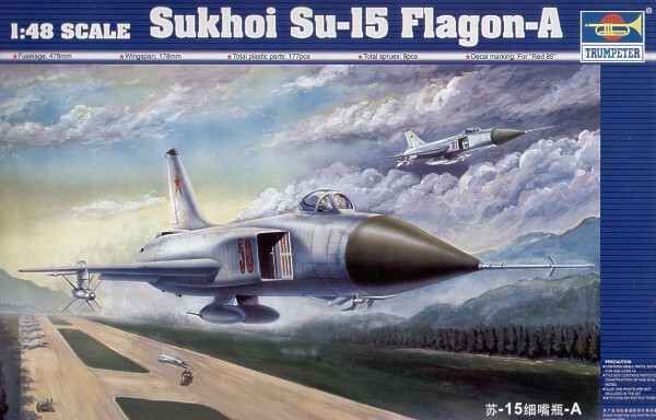 Збірна модель літака Sukhoi Su-15  Flagon A детальное изображение Самолеты 1/48 Самолеты