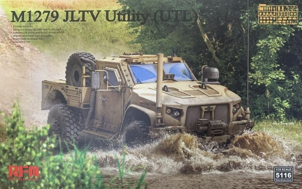 Збірна модель 1/35 Бронеавтомобіль M1279 JLTV Utility (UTL) RFM RM-5116 детальное изображение Автомобили 1/35 Автомобили