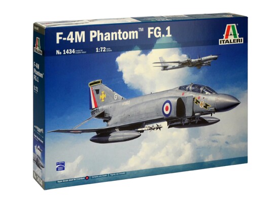 Збірна модель 1/72 Літак  F-4M Phantom FG.1 Italeri 1434 детальное изображение Самолеты 1/72 Самолеты