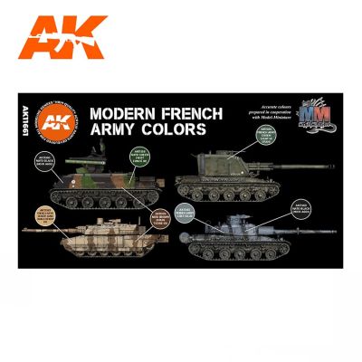 MODERN FRENCH AFV 3G / Набор современных цветов франзузской армии детальное изображение Наборы красок Краски