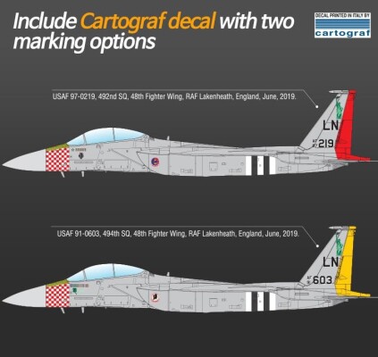 Збірна модель 1/72 літак USAF F-15E &quot;D-Day 75th Anniversary&quot; Academy 12568 детальное изображение Самолеты 1/72 Самолеты