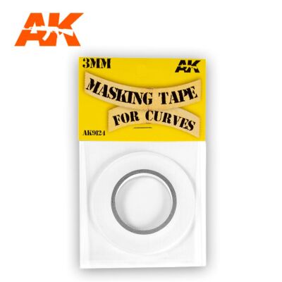 Masking Tape for Curves 3 mm / Гнучка маскувальна стрічка 3мм детальное изображение Маскировочные ленты Инструменты