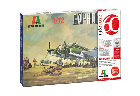 Збірна модель 1/72 Літак Caproni Ca. 313/314 (Vintage Lim.Ed) Italeri 0106 детальное изображение Самолеты 1/72 Самолеты