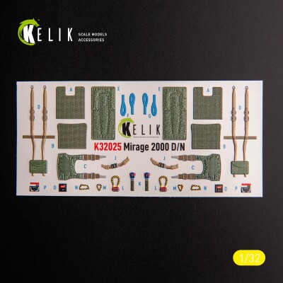 Mirage 2000D/N 3D decal interior for Kitty Hawk/Zimi models 1/32 KELIK K32025 детальное изображение 3D Декали Афтермаркет