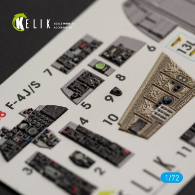 F-4J/S &quot;Phantom II&quot; 3D decal interior for Hasegawa 1/72 kit KELIK K72038 детальное изображение 3D Декали Афтермаркет