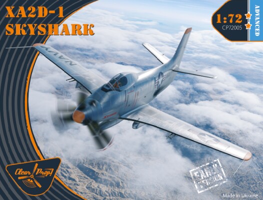 Scale model 1/72 plane XA2D-1 Skyshark Early Version Clear Prop 72005 детальное изображение Самолеты 1/72 Самолеты