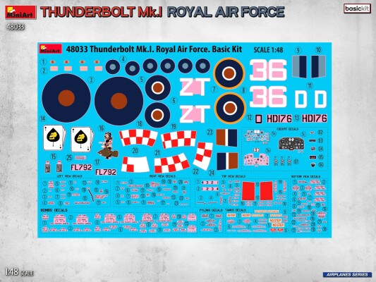 Збірна модель 1/48 Літак Thunderbolt Мк. Королівські ВПС MiniArt 48033 детальное изображение Самолеты 1/48 Самолеты