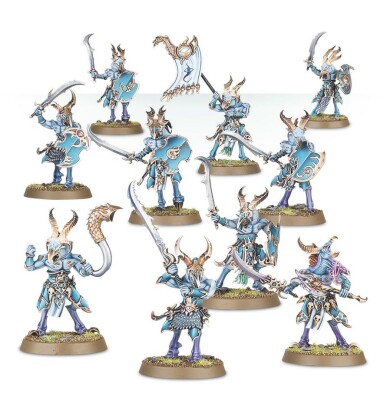 Ігровий набір Warhammer AGE SIGMAR - DISCIPLES OF TZEENTCH: SPEARHEAD: TZAANGOR WARFLOCK детальное изображение Тзинчиты Хаос