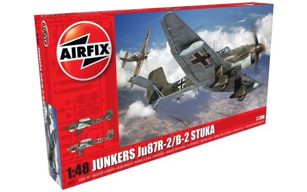 Збірна модель 1/72 німецький бомбардувальник Junkers Ju87R-2/B-2 Stuka Airfix A07115 детальное изображение Самолеты 1/48 Самолеты