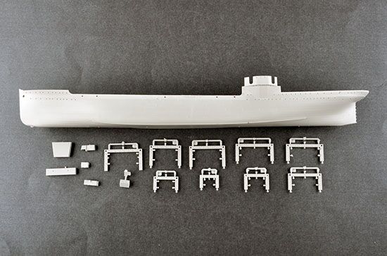 Сборная модель американского авианосца Лэнгли детальное изображение Флот 1/350 Флот