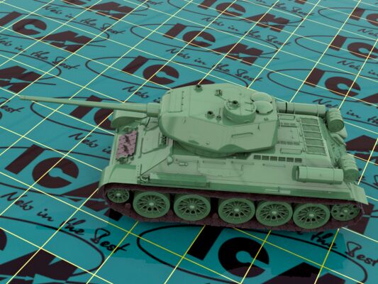 Scale model 1/35 tank T-34-85 ICM 35367 детальное изображение Бронетехника 1/35 Бронетехника