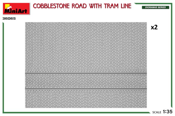Scale model 1/35 Road with tram track Miniart 36065 детальное изображение Аксессуары Диорамы