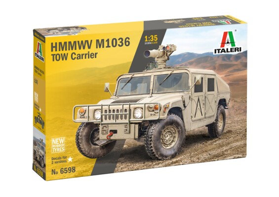 Збірна  модель 1/35 Бронеавтомобіль Humvee HMMWV M1036 TOW Italeri 6598 детальное изображение Автомобили 1/35 Автомобили