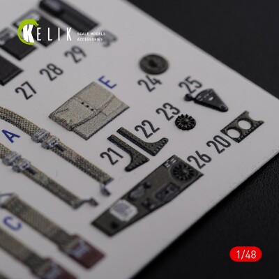 TBF-1C decal interior for Academy kit 1/48 KELIK K48087 детальное изображение 3D Декали Афтермаркет