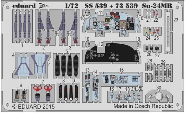 Су-24МР 1/72 детальное изображение Фототравление Афтермаркет