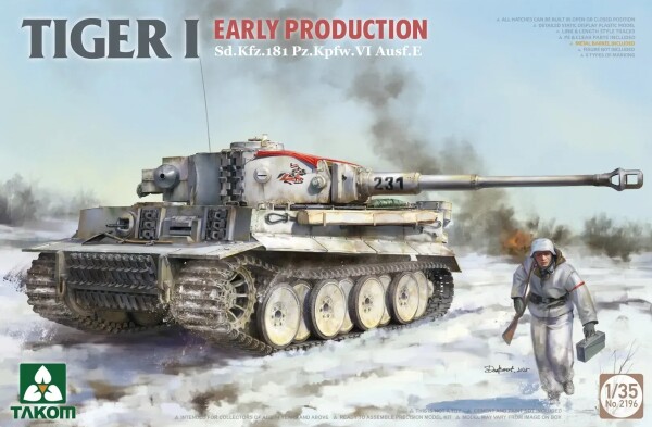 preview Сборные модели 1/35 Танки TIGER I² BOX ранний + фигура 1/16 Михаэль Виттманн Таком 2195W