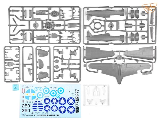 Збірна модель 1/72 Літак H-75MHawk Clear Prop 72029 детальное изображение Самолеты 1/72 Самолеты