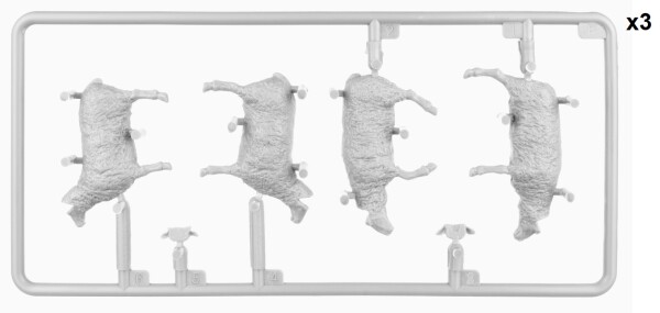 Сборная модель 1/35 Овцы на выпасе МиниАрт 38042 детальное изображение Фигуры 1/35 Фигуры