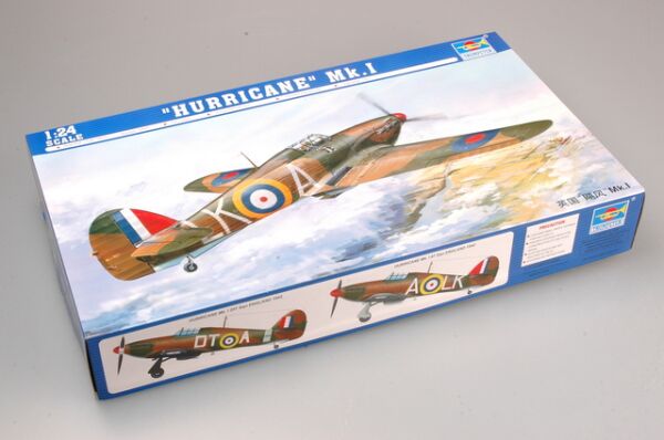 Збірна модель британського «Ураган» Mk.I детальное изображение Самолеты 1/24 Самолеты