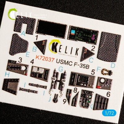 F-35B 3D decal interior for Academy kit 1/72 KELIK K72037 детальное изображение 3D Декали Афтермаркет