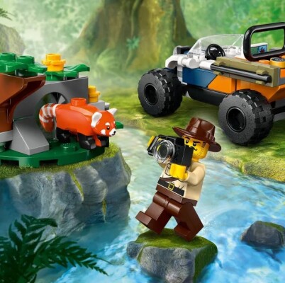 Конструктор LEGO City Квадроцикл для дослідження джунглів «Місія Червоної панди» 60424 детальное изображение City Lego