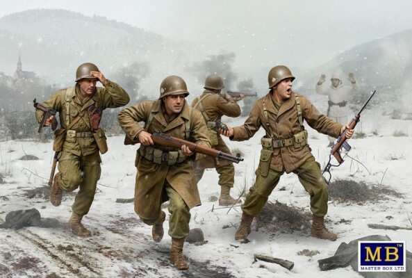 Збірна модель 1/35 Фігури 101-а повітряно-десантна дивізія США - Бастонь, грудень 1944 р. (4 фігури) MasterBox 35253 детальное изображение Фигуры 1/35 Фигуры