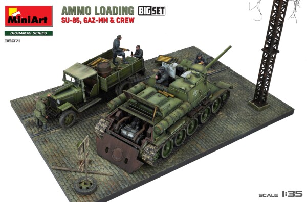 Збірна модель 1/35 Завантаження боєприпасів (SU-85, Газ-ММ та екіпаж). Великий набір MiniArt 36071 детальное изображение Бронетехника 1/35 Бронетехника