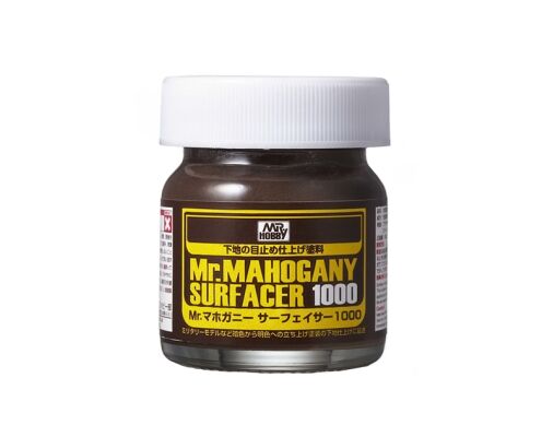 Mr. Mahogany Surfacer 1000 (40 ml) / Грунт (темно-коричневый) детальное изображение Грунтовки Модельная химия