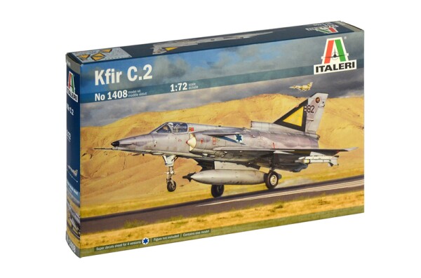 Збірна модель 1/72 Літак Kfir C.2 Italeri 1408 детальное изображение Самолеты 1/72 Самолеты