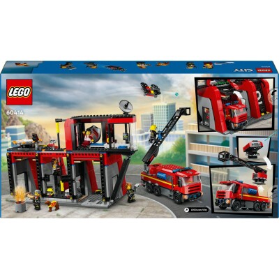 Конструктор LEGO City Пожежне депо з пожежною машиною 60414 детальное изображение City Lego