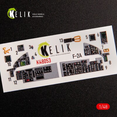 JASDF F-2A 3D decal interior for Hasegawa 1/48 kit KELIK K48053 детальное изображение 3D Декали Афтермаркет