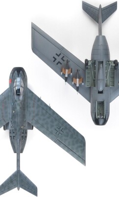 Scale model 1/48 Airplane Focke-Wulf Ta-183 Huckebein Academy 12327 детальное изображение Самолеты 1/48 Самолеты