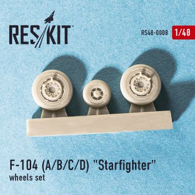 F-104 (A/B/C/D) &quot;Starfighter&quot; wheels set (1/48) детальное изображение Смоляные колёса Афтермаркет