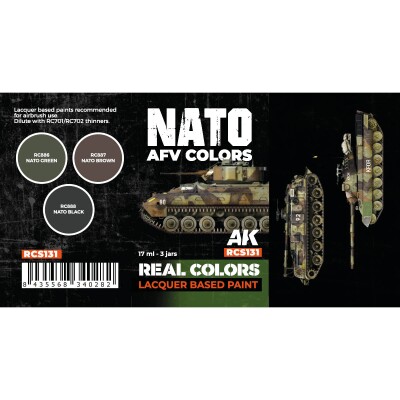 Набор спиртовых акриловых красок НАТО Бронетехника АК-Интерактив RCS 131 детальное изображение Наборы красок Краски